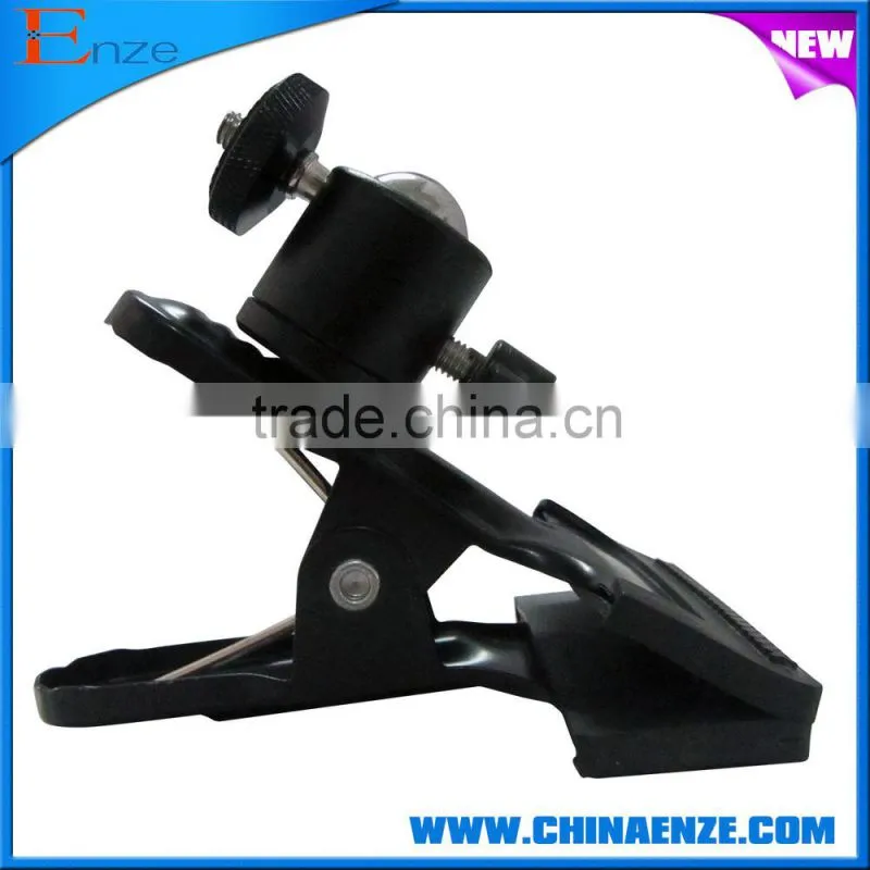 Metal Clip Clamp Holder Mount With Standard Ball Head 1/4 Screw for Photography