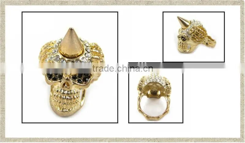 LATEST GOLD CLASSIC RING DESIGNS FOR GIRLS,FASHION SKULL RING,FINGER RING