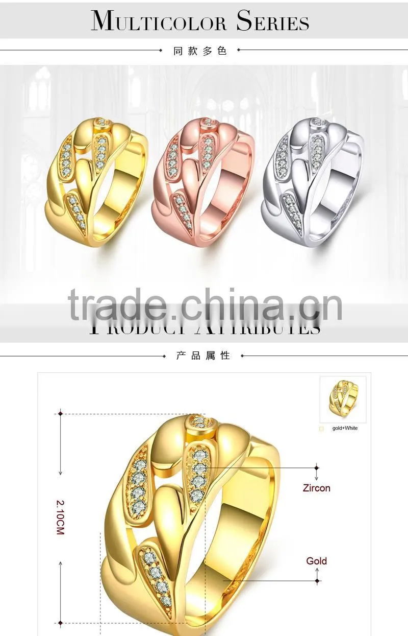 Unique design fashion jewelry ring for lady factory direct sale