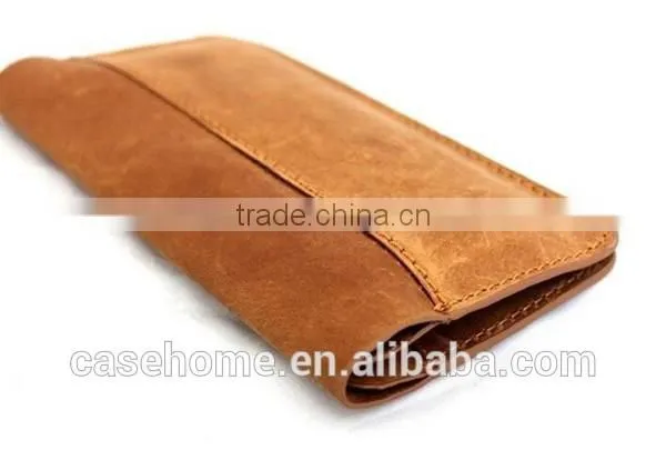 Brown Wallet Leather Case for Huawei P8 Lite , Phone Case for Samsung Galaxy J1