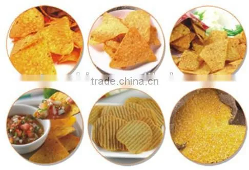 TORTILLA/DORITOS chips with ribs of snack food macke machine
