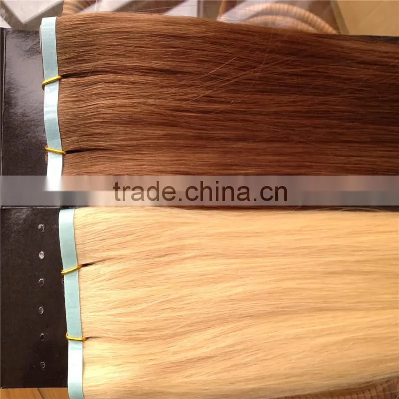2014 hot selling top quality wholesale tape hair extensions