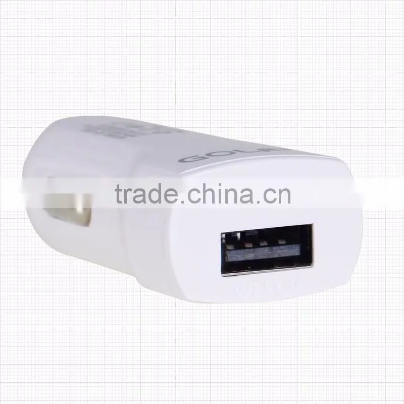GOLF GF-C02 5V/1A Fast Charging Auto USB Car Charger For iPhone 5/5s 6/6s USB Car Charger For Mobile Phone GPS MP3/4 TB-0376
