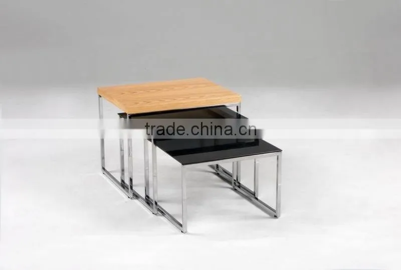 Modern Coffee Tabel/ Tempered Glass Cafe Table Sets