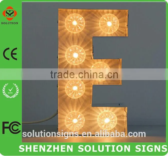 Custom led bulb metal sign for sale