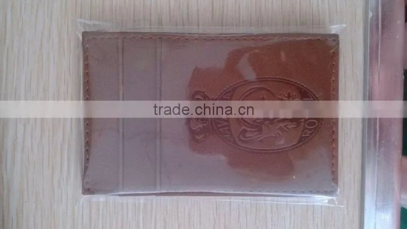 High Quality Promotion Custom Real Leather Printing Magic Wallet