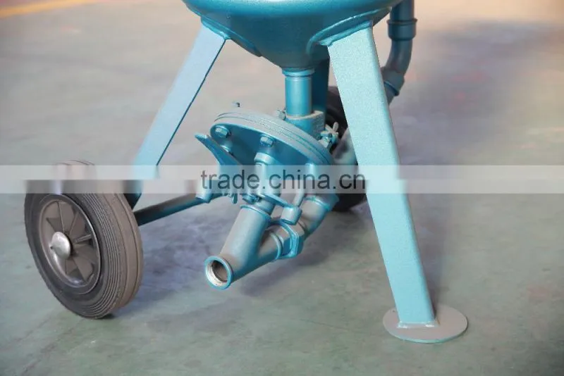 Dustless blaster machine sand pot