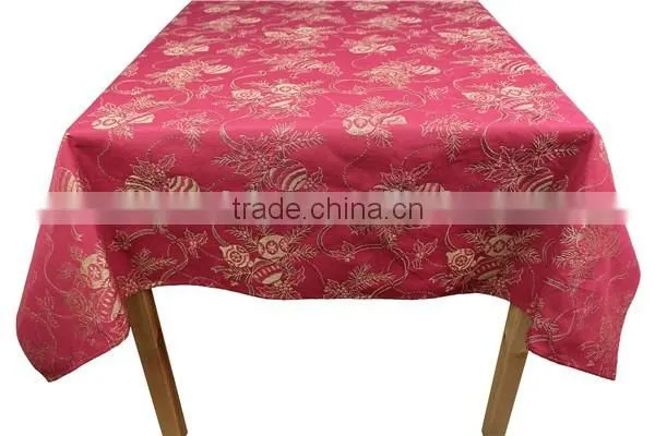 Hot Sale Polyester Fanshion Design Jacquard Custom Tablecloth