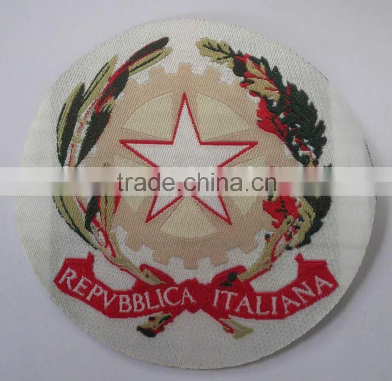 chinese label manufacturer custom and design good quality embroidered patch