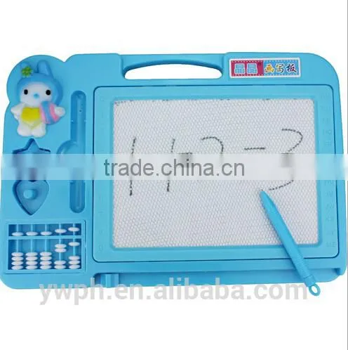 2015 now style kids plastic magic drawing board with abacus