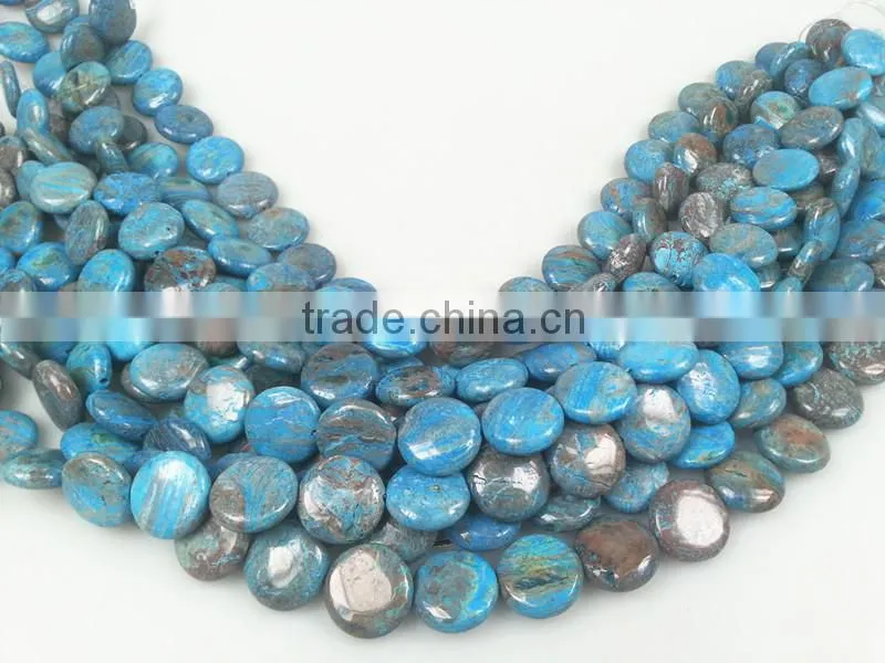 Loose gemstone blue jasper rice shape bead