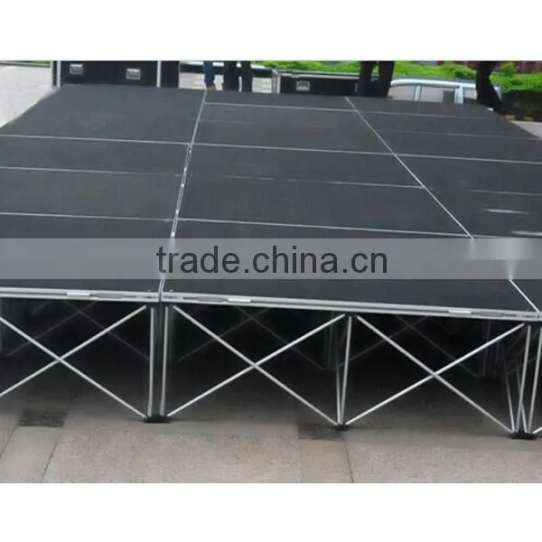 Cheap aluminum removable stage portable stage 1m* 1m stage