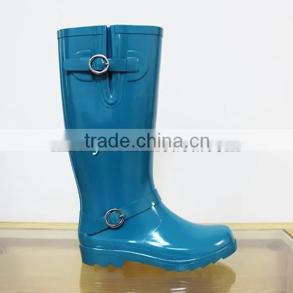 custom rubber elegant women gum boot shoes