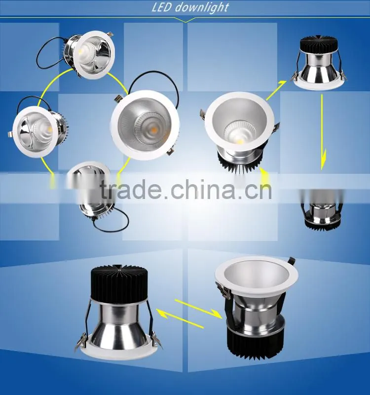 High Quality CE ROHS COB warm white 10 inch led downlight
