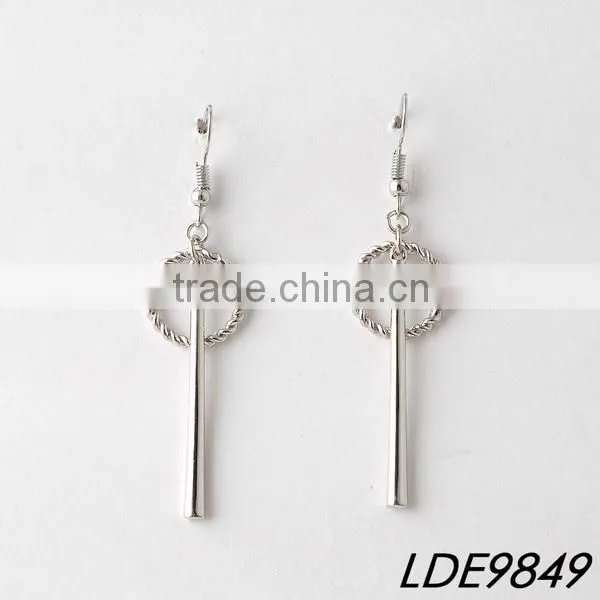 White heart earring star shaped adorable dangle earrings