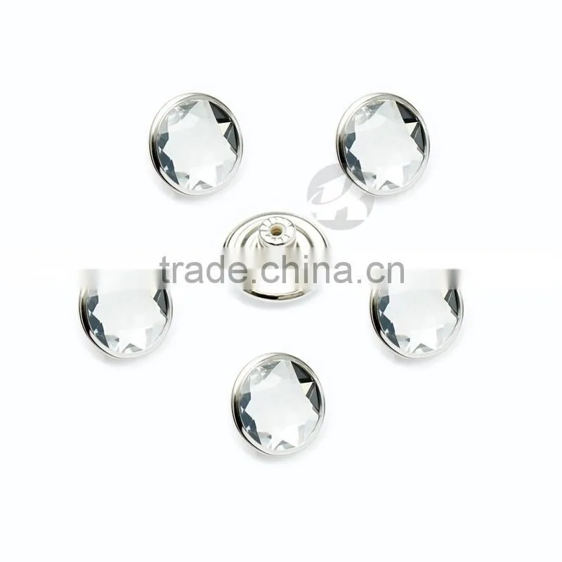 High Grade Fashion Nickel Rhinestone Buttons For Jeans
