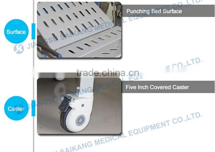 Adjustable Hydraulic Manual Hospital Bed (CE&FDA)
