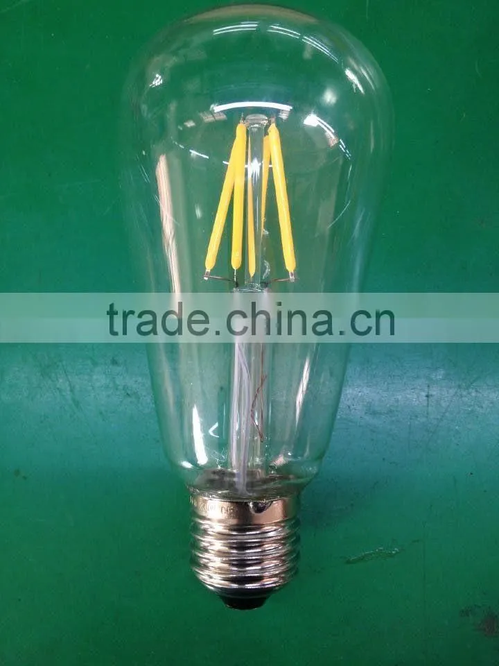 ST64 LED filament bulb light lampen 4Watt 6w 8w B22/E27/E26 230V 120V