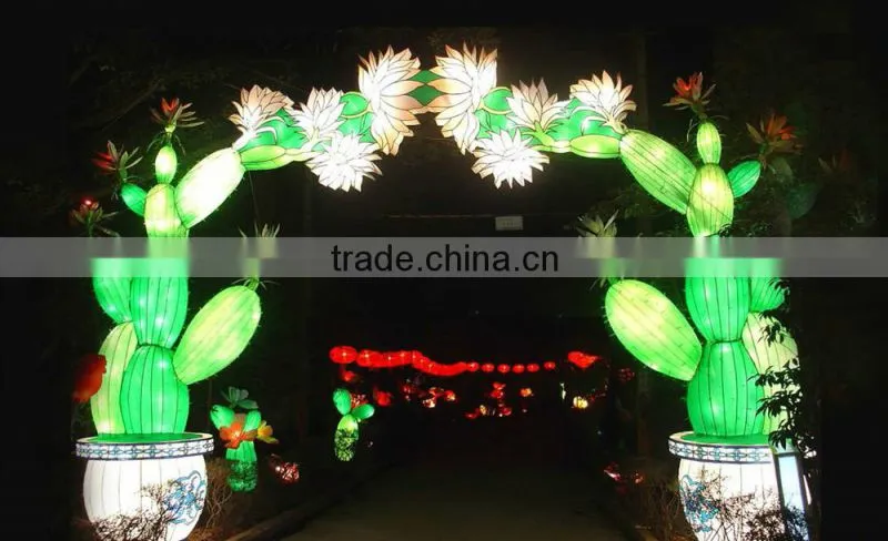 outdoor plant passageway lantern
