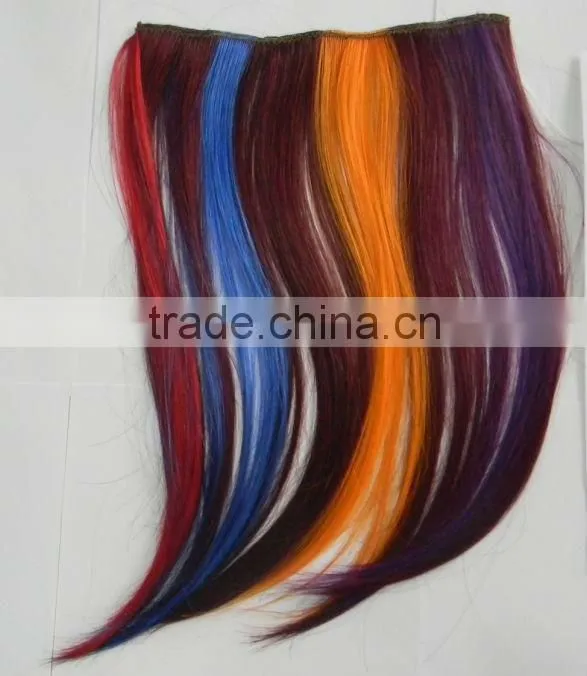 hot sell bright color hair extension