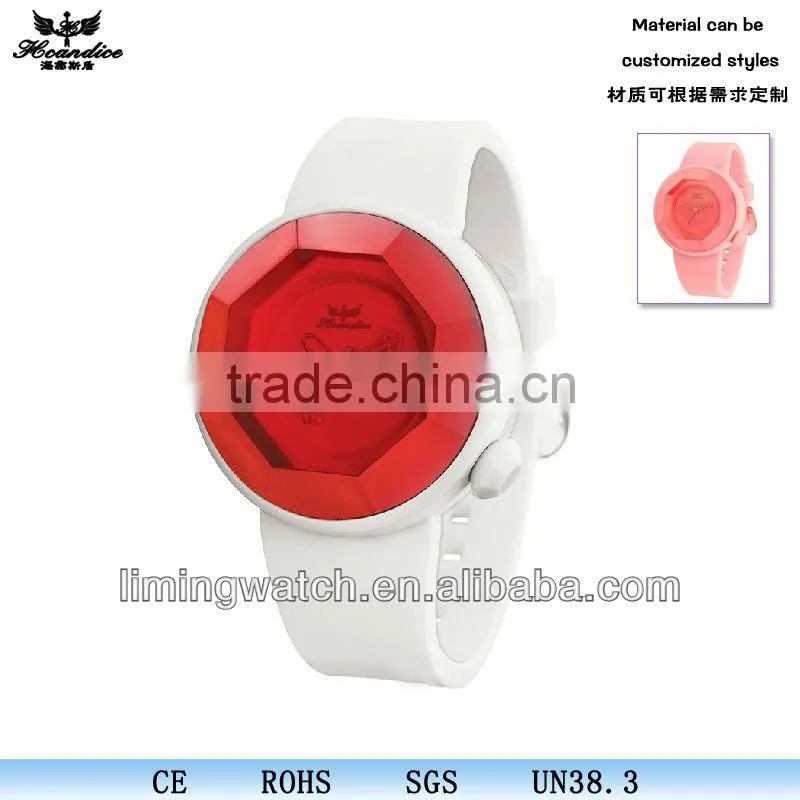 2014 hot sale fashion color silicone watch quartz kid watch