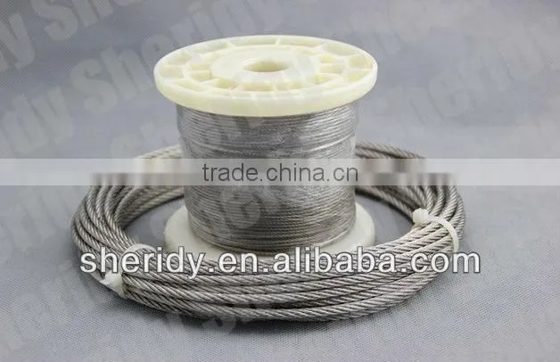 7*7 stainless steel 1.5mm wire rope