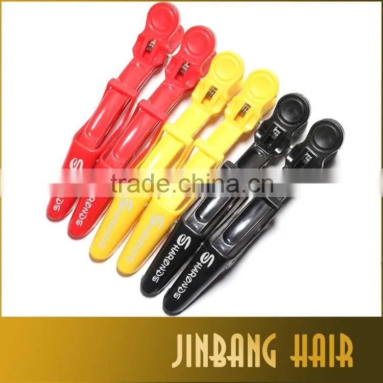 2016 Pro salon new products wholesales plastic hair sectioning clips hair dressing clips tool