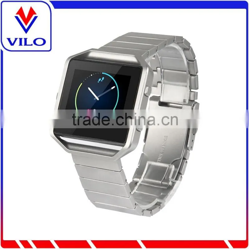 Original 1:1 316L stainless steel metal bracelet link band for Fitbit blaze