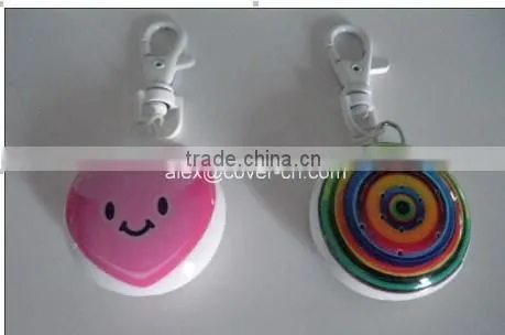 Customer kindly flashing sound key chain/customized design gift/radio sound key chain