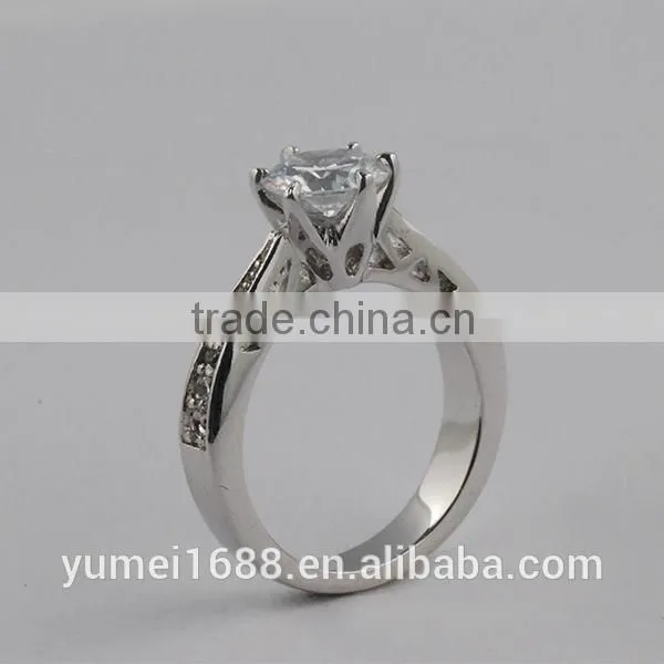 2015 Wholesale Finger Ring,Platinum Crystal Fashion Ring