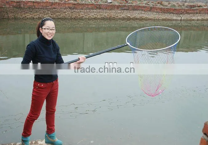 (Telescope handle and foldable head )Fishing Landing Nets