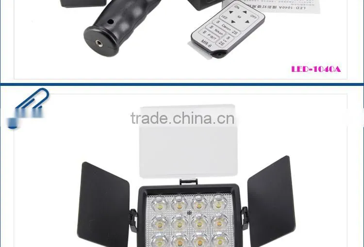 36Watt Powerful Camera LED Video Light LED-1040A with Remote Control