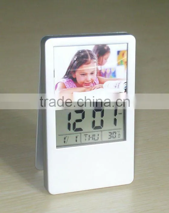 CLIP DESKTOP CLOCK WITH PHOTO FRAME FOR PROMOTION GIFT (S3337A)