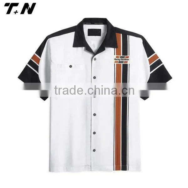 Motor racing button shirts, button up racing shirts