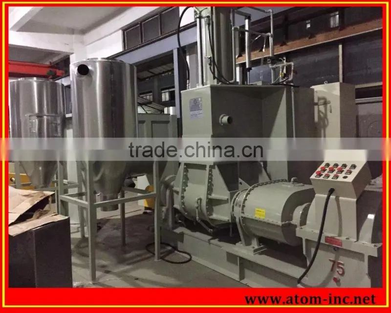 Rubber/PVC/EVA Double-shaft High-speed Air Cooling Type Granulator Prodution Line