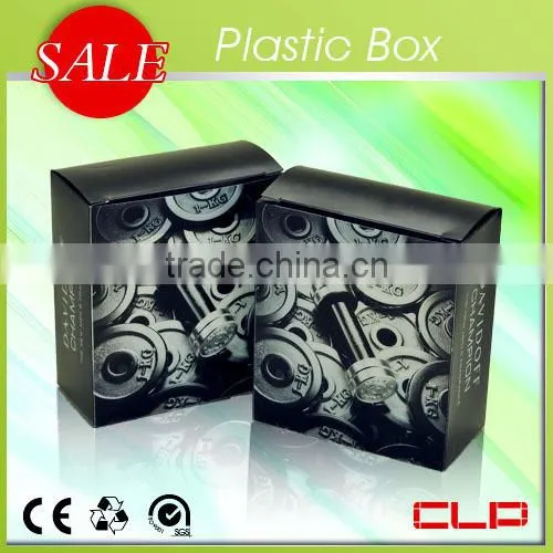 Small clear plastic packaging boxes