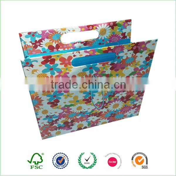 decorative accordion file folder with handle