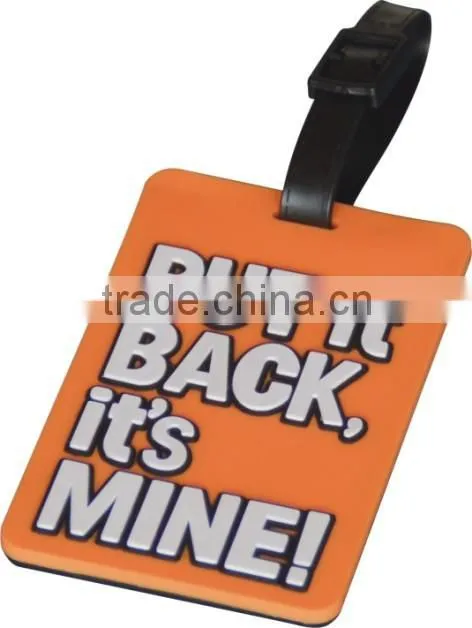 embossed custom durable plastic soft pvc materail wholesale luggage tags