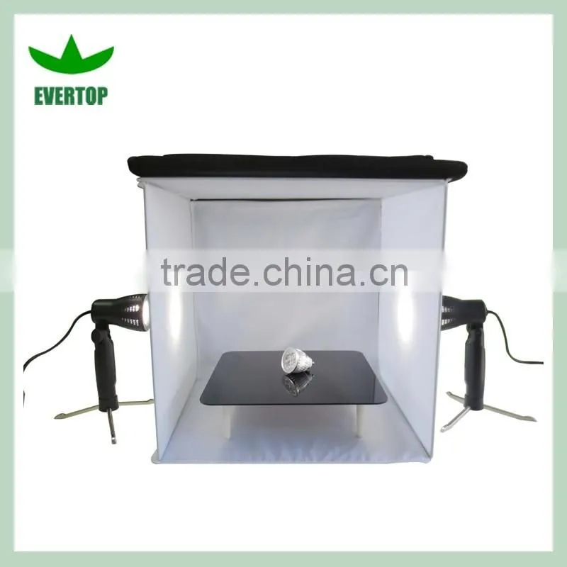 TS-LK01 Studio Lighting Photobox Kit Portable Tripod, Table Light, Backdrop In A 16" Box