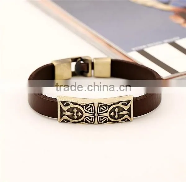 Handmade leather bracelet designs men bracelet leather jewelry
