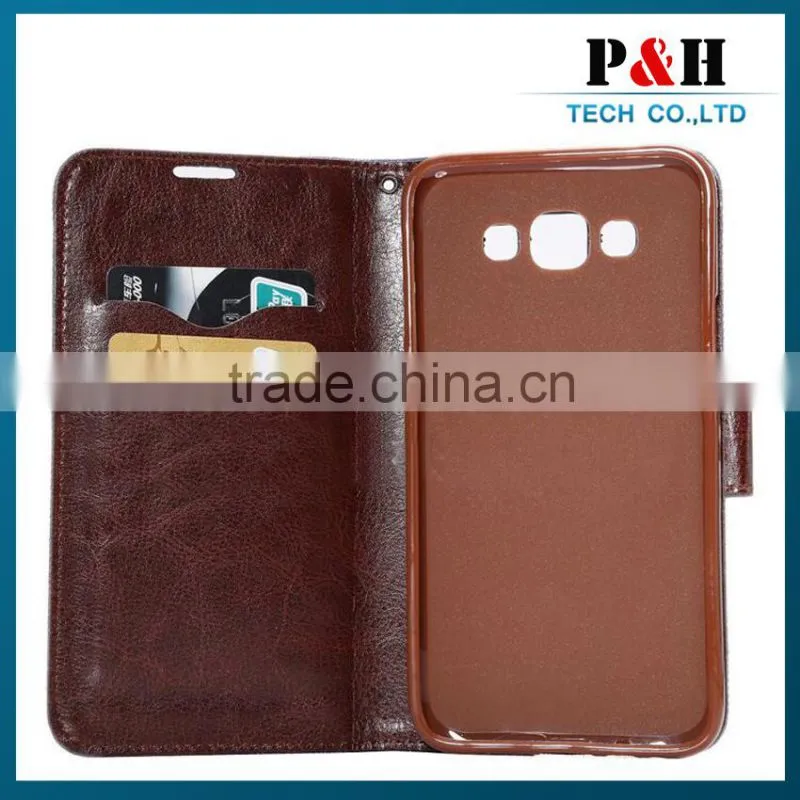 leather phone case,leather flip case for samsung galaxy e7