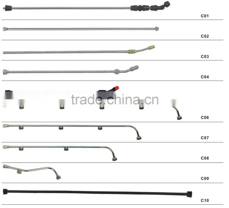 Taizhou Ouyi Agriculture Plastic Trigger Sprayer Nozzles Knapsack Powder Duster Spare Parts