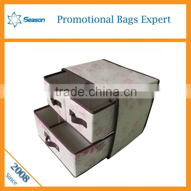 Ooem non woven fabric foldable storage box clothes storage box containing box