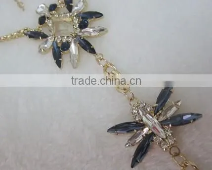 Europe and America Sexy Luxury Beach Bikini With Rhinestone Waist Belly Body Chian