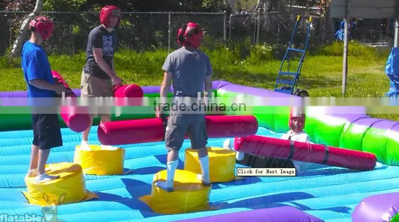 Fighting inflatable jousting game for adult and children