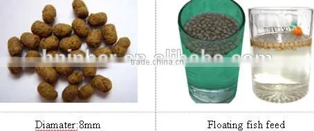 2015 hot selling fish feed pellet extrusion machine