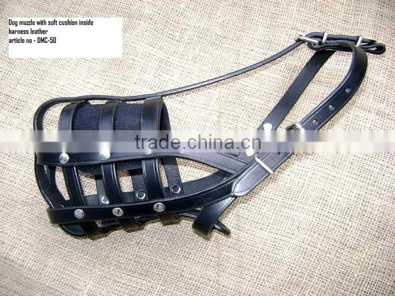 Wholesale Luxury New Design Genuine Leather Dog Muzzle