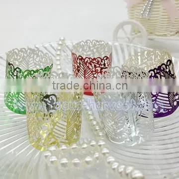 A811 Christmas crafts candle wraps laser paper LED light for wedding party decoration gift