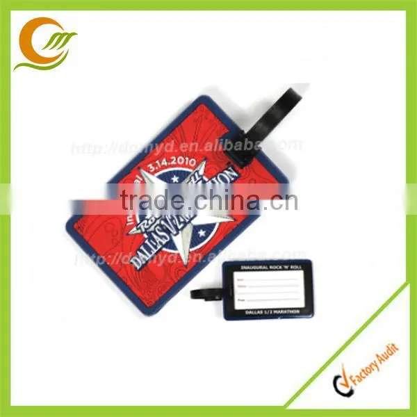 Soft pvc luggage tag 2014 Custom luggage tag