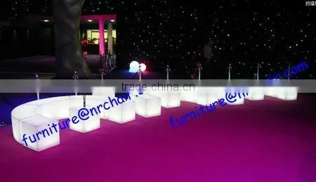 shanghai commercial furniture led illuminated LED cube